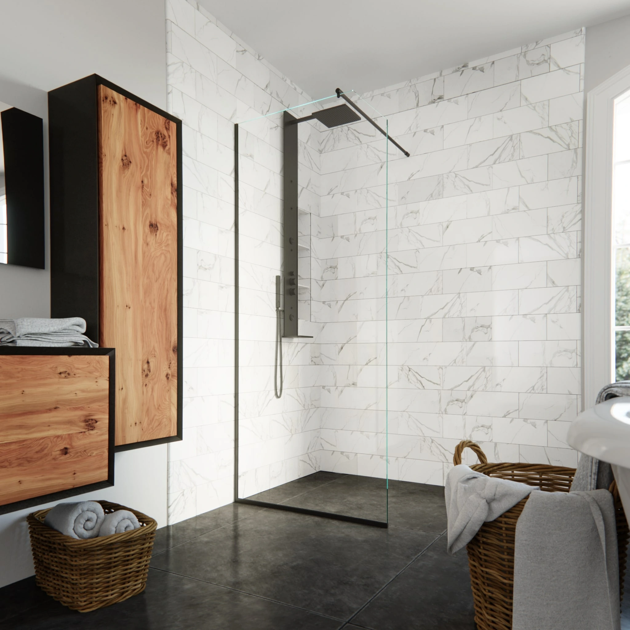 90° Wall Mount Support Bar