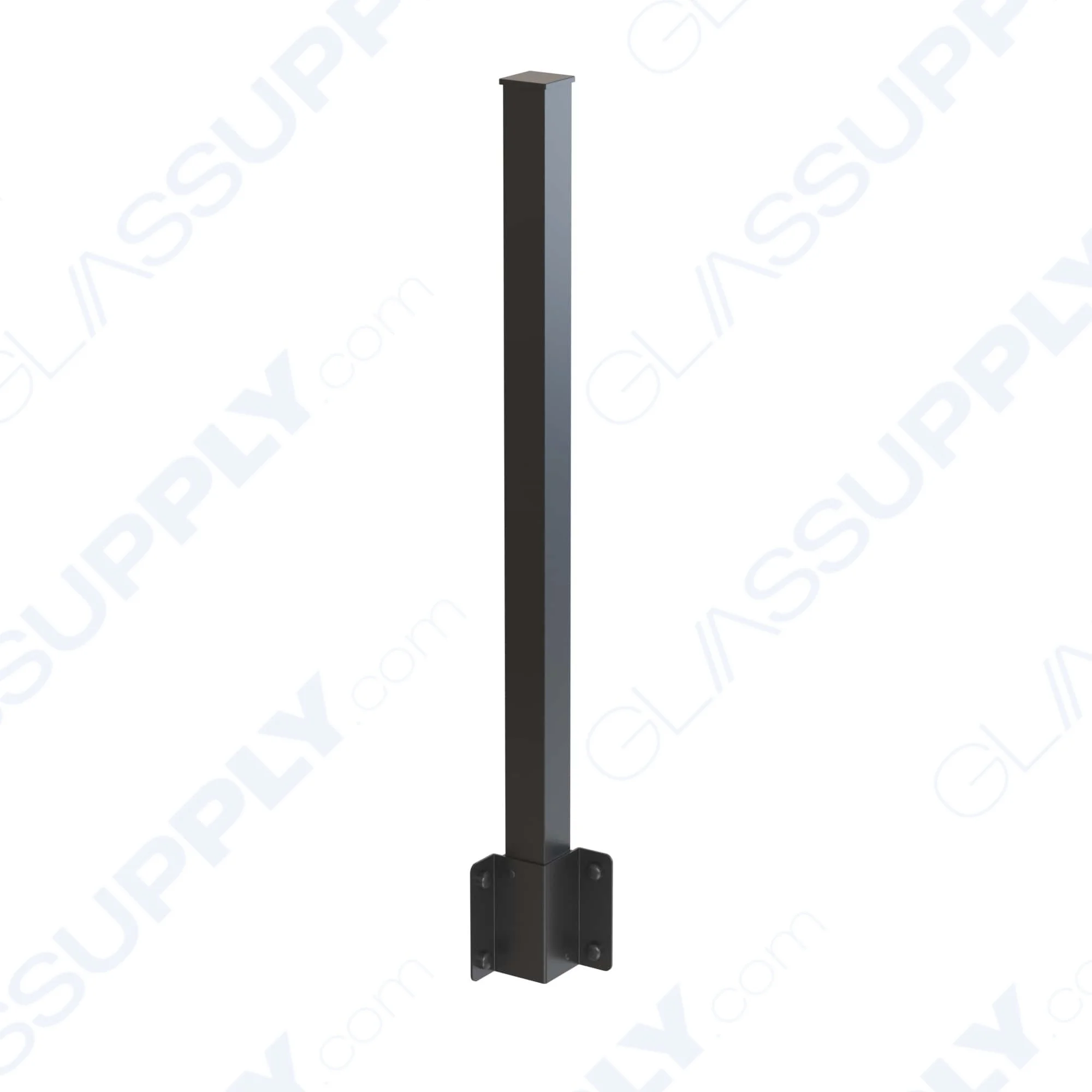 Inside Corner Fascia Mounted 2 1/4" Square Post Kit