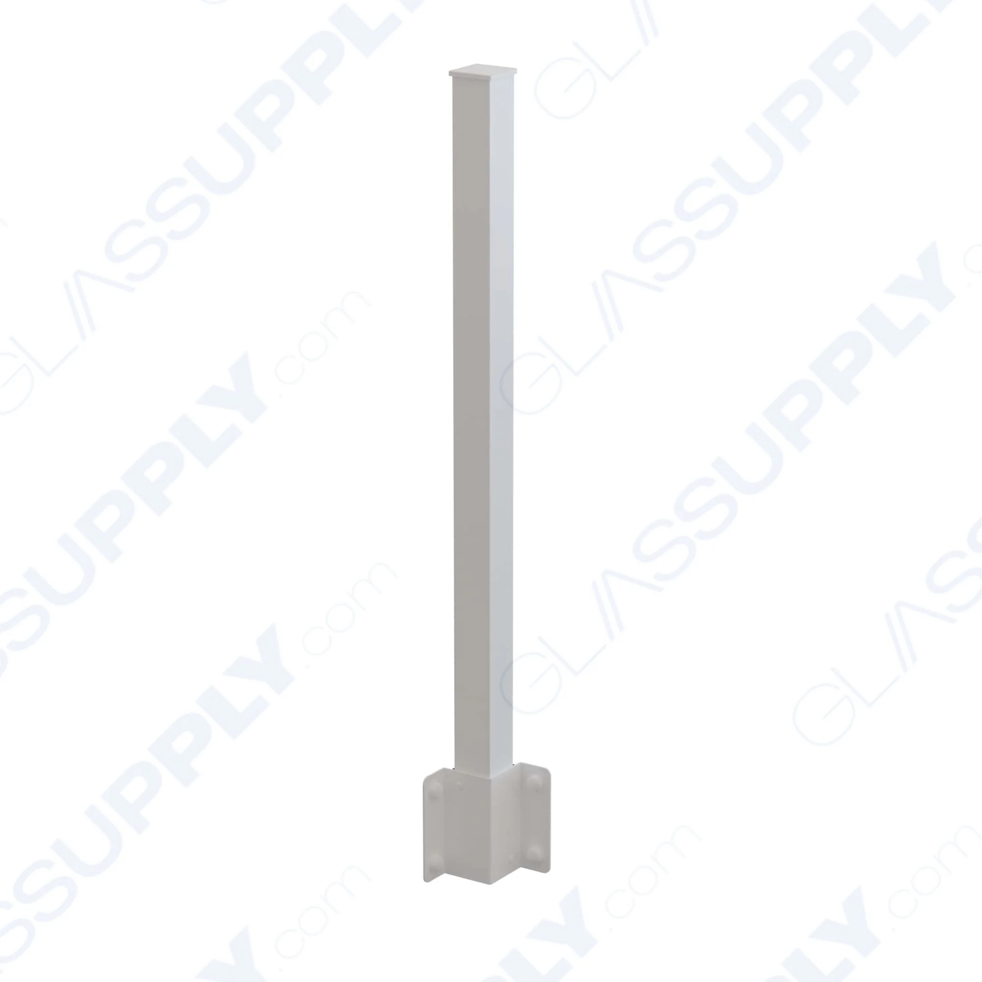 Inside Corner Fascia Mounted 2 1/4" Square Post Kit