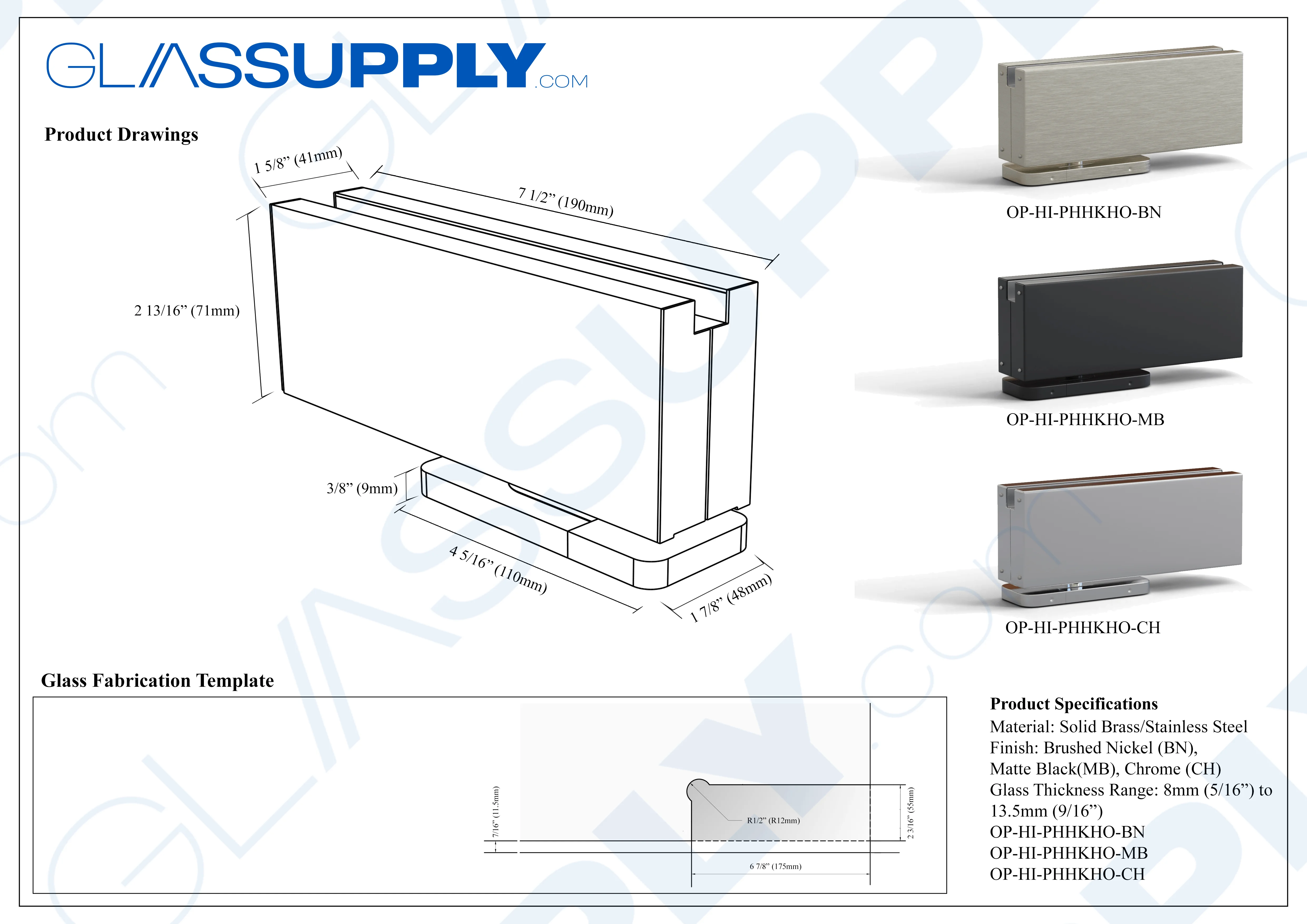 Top Bottom Pivot Hydraulic Hinges Kit with Hold Open 1