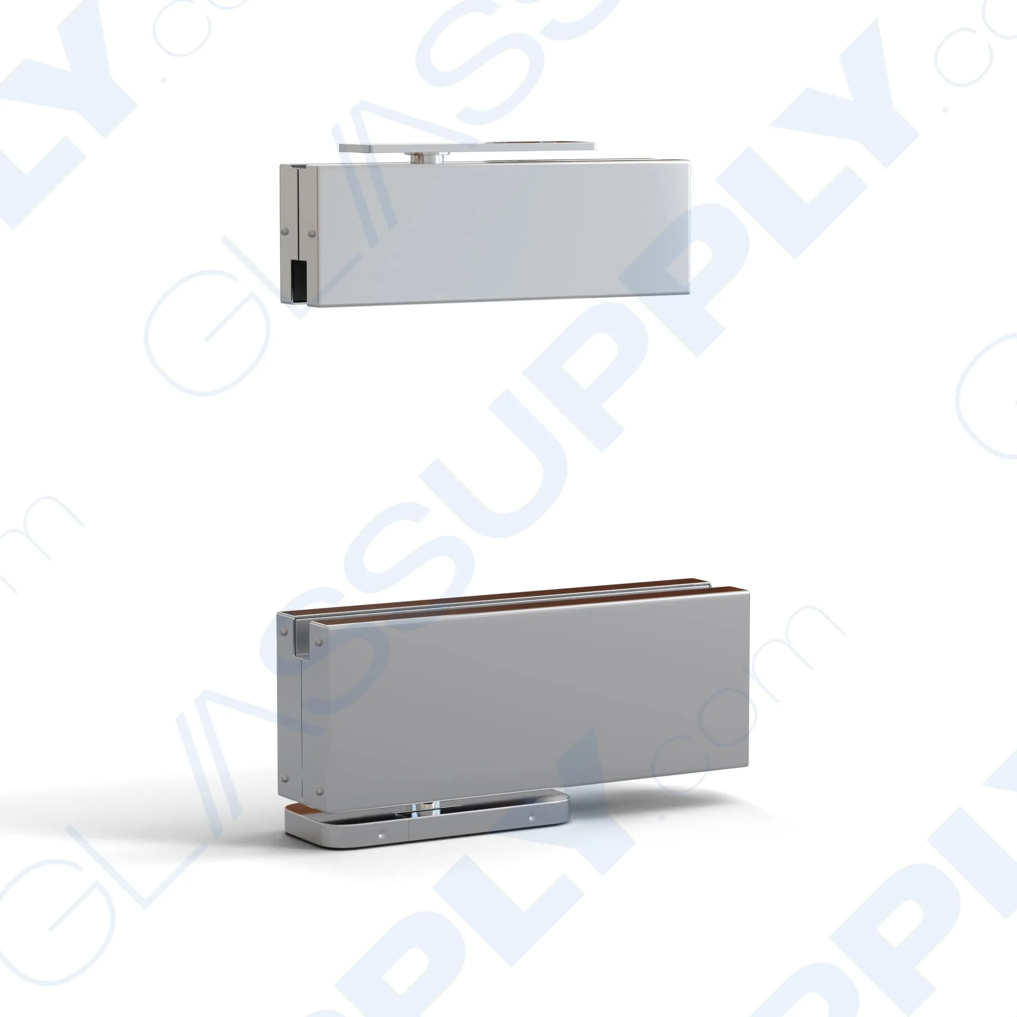 Top Bottom Pivot Hydraulic Hinges Kit with Hold Open