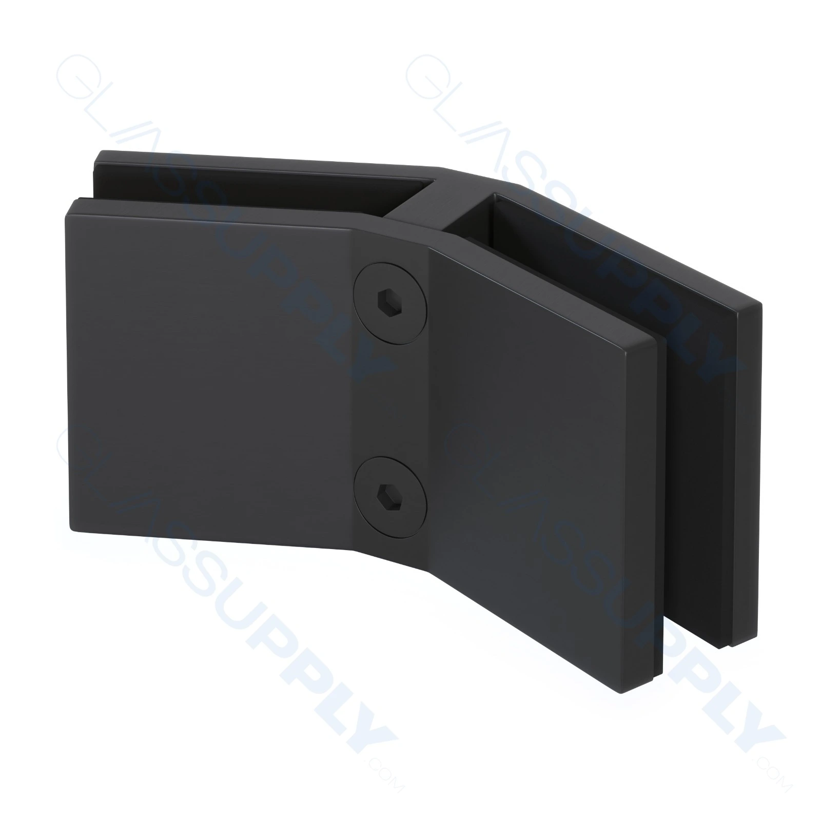 135° Square Glass-to-Glass Railing Clamp