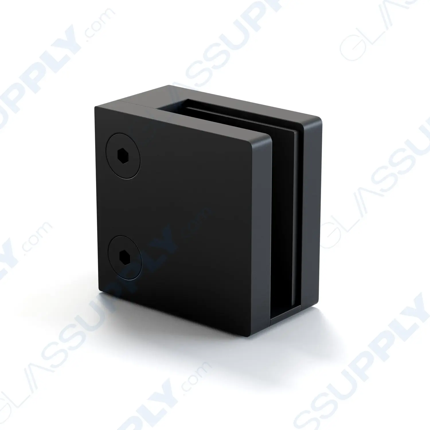 Square Glass to Wall Railing Clamp