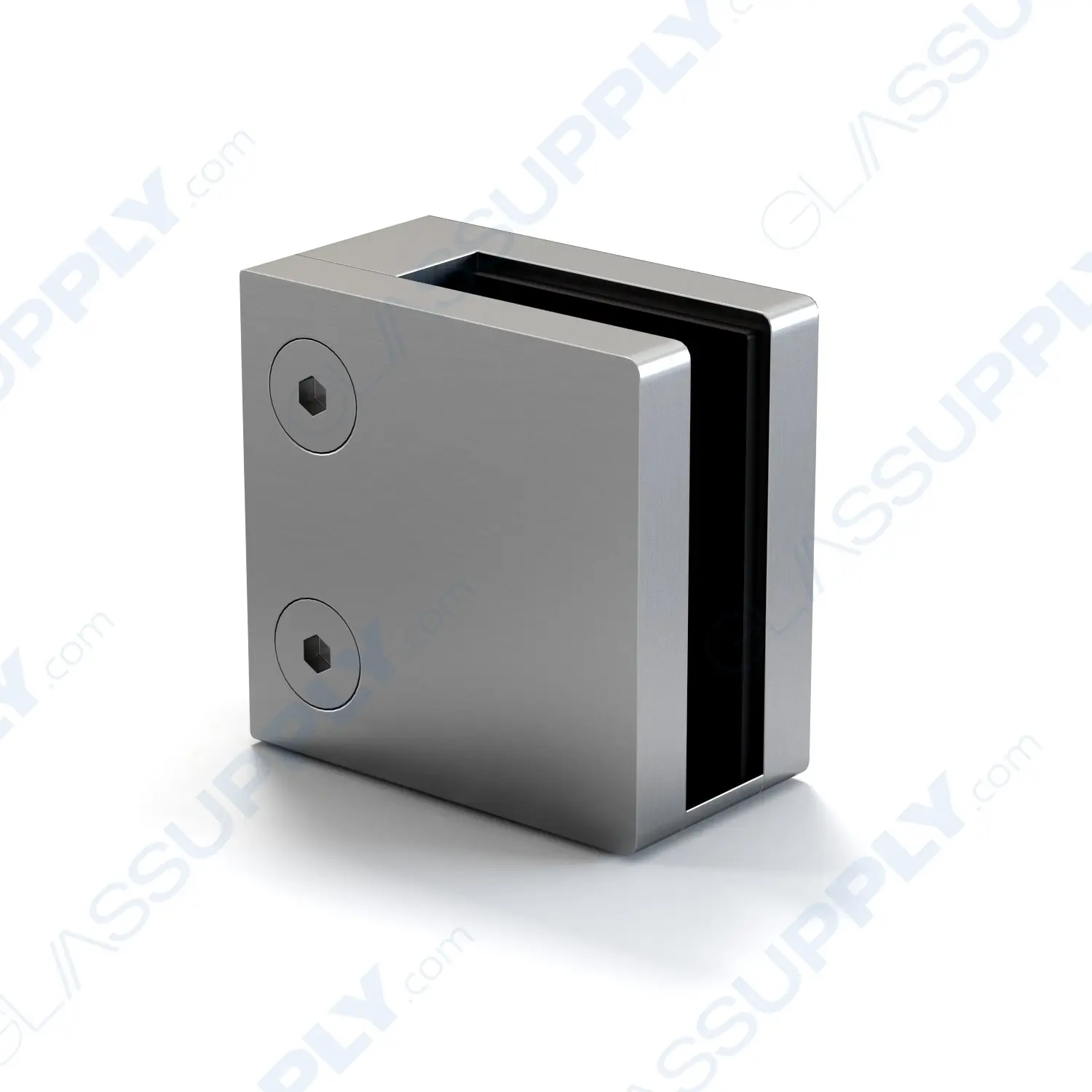 Square Glass to Wall Railing Clamp