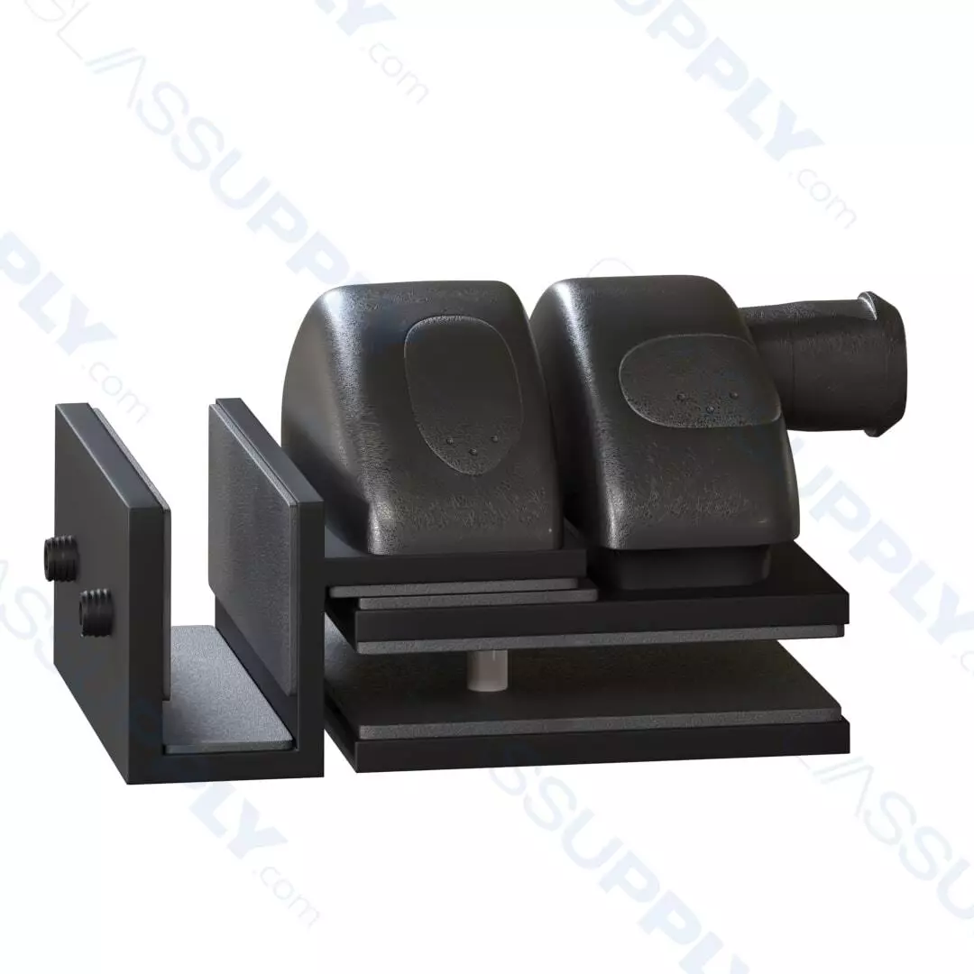 90°Glass to Glass Latch Exterior Opening for Frameless Glass Railing