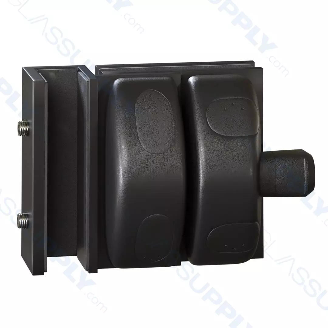 90°Glass to Glass Latch Exterior Opening for Frameless Glass Railing