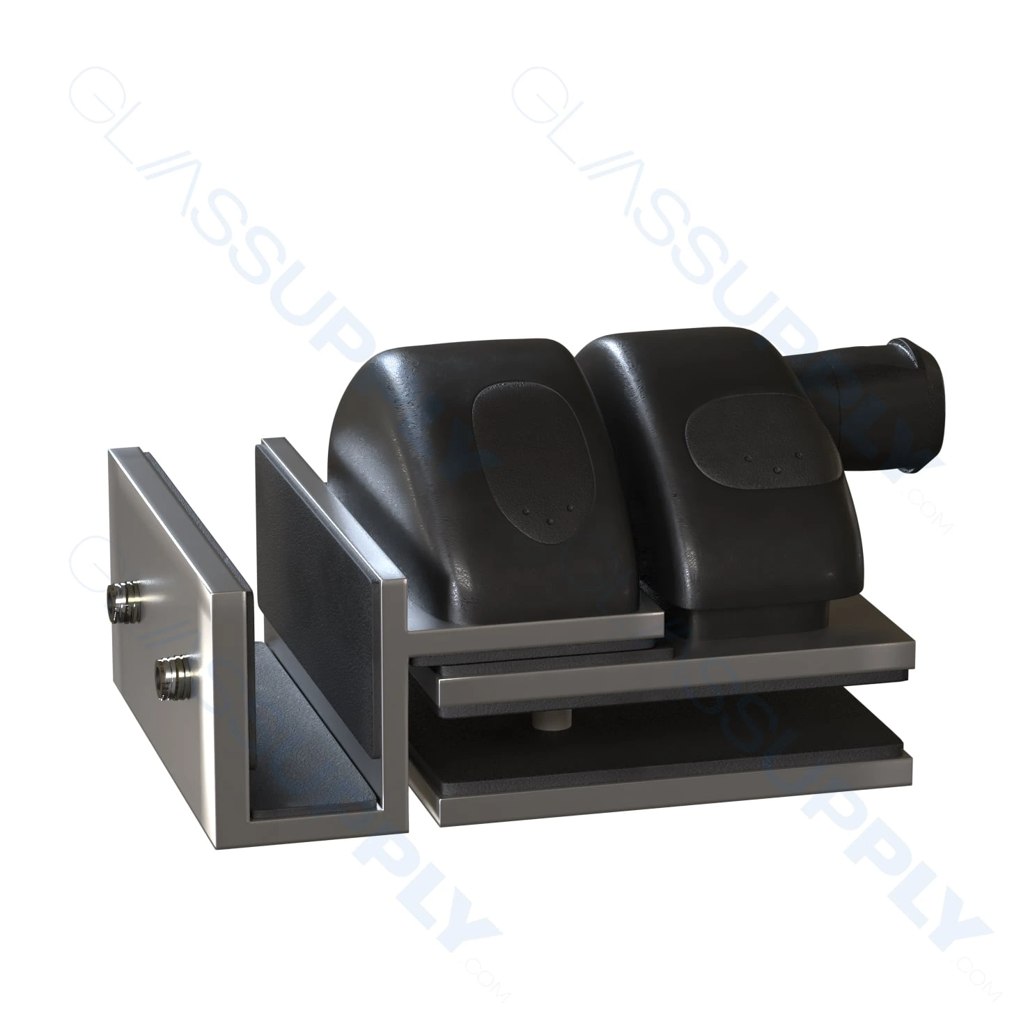 90°Glass to Glass Latch Exterior Opening for Frameless Glass Railing