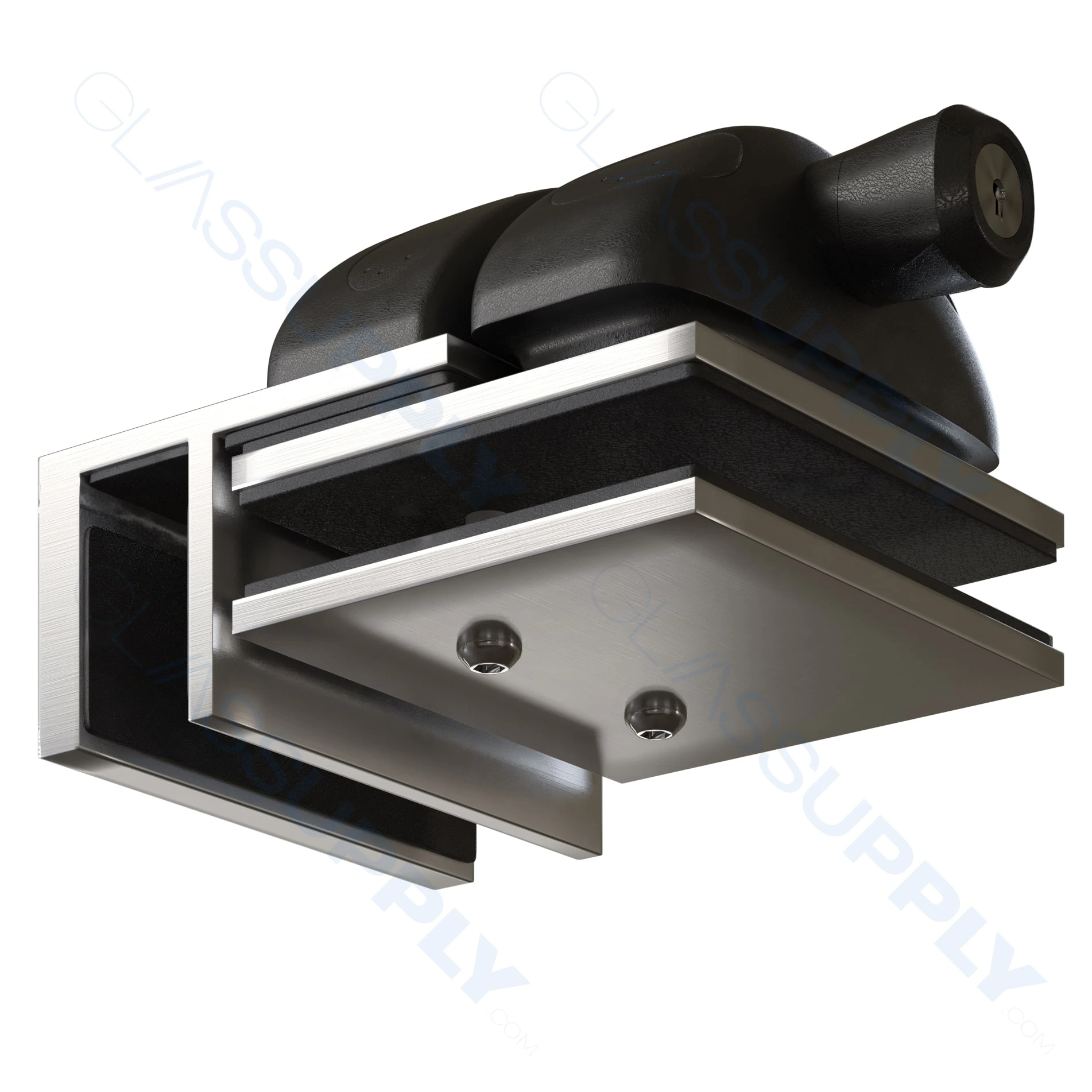 90°Glass to Glass Latch Inside Opening for Frameless Glass Railing