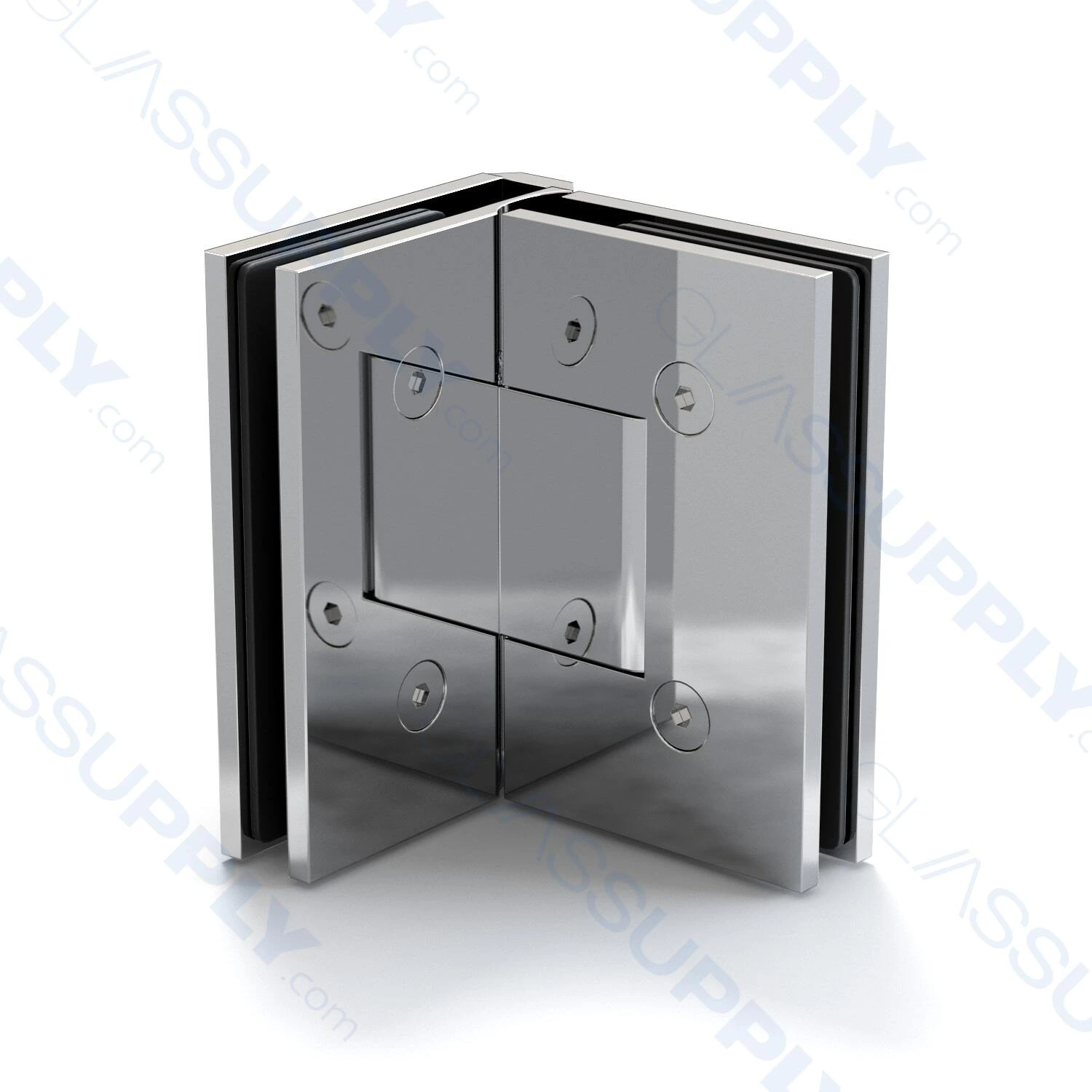 GS 90° Glass to Glass Square Hinge