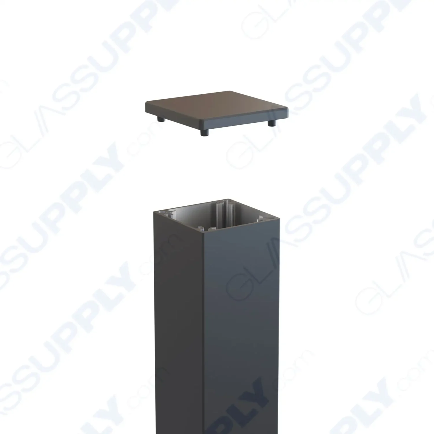 2 1/4" Square Post Kit for Aluminum Framed Railing System