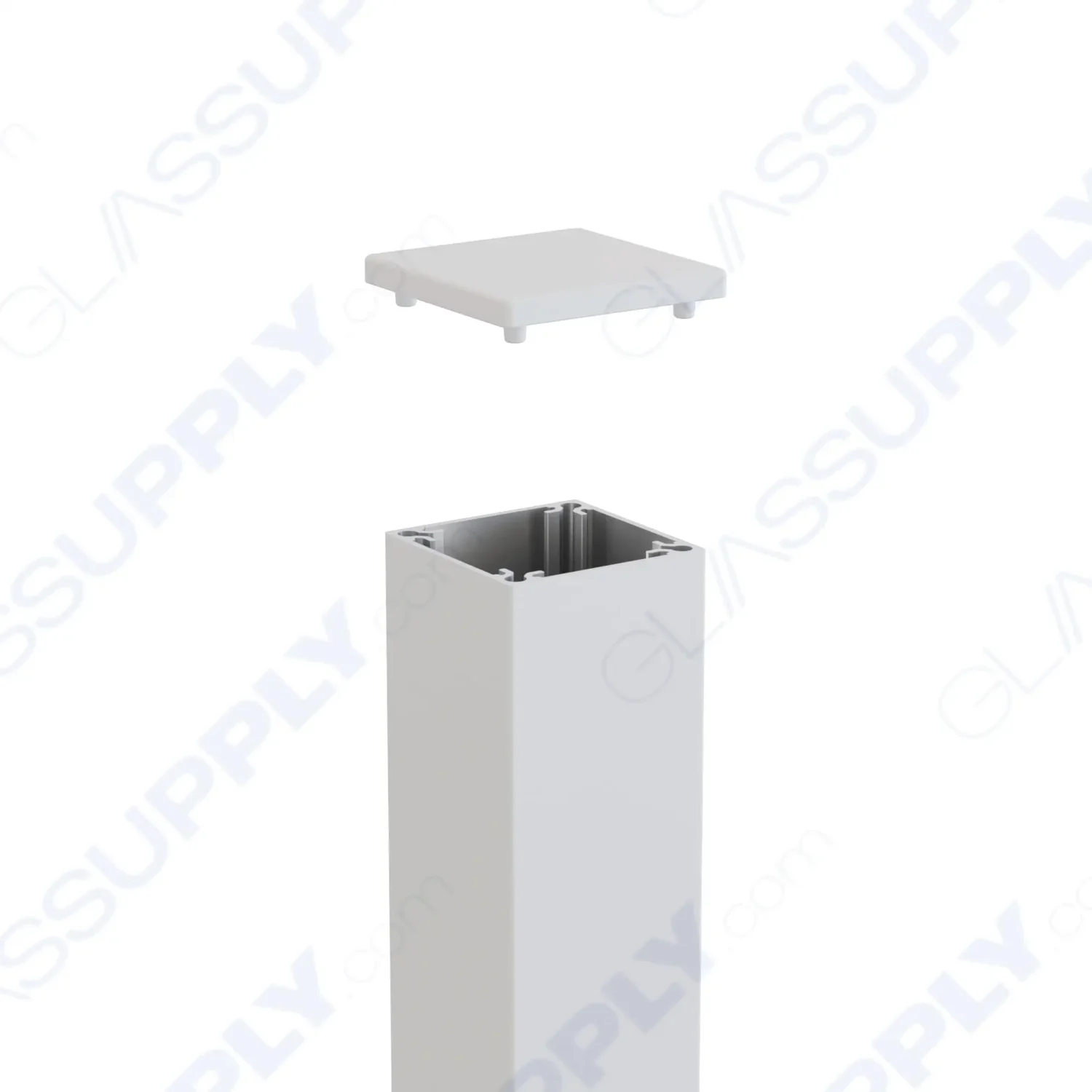 2 1/4" Square Post Kit for Aluminum Framed Railing System