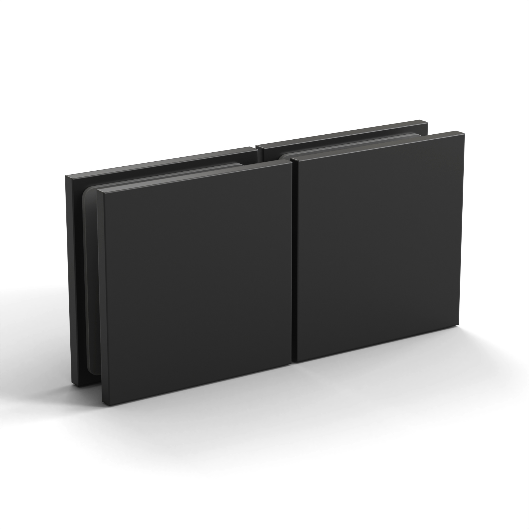 180° Glass-to-Glass Movable Transom Clamp - Square