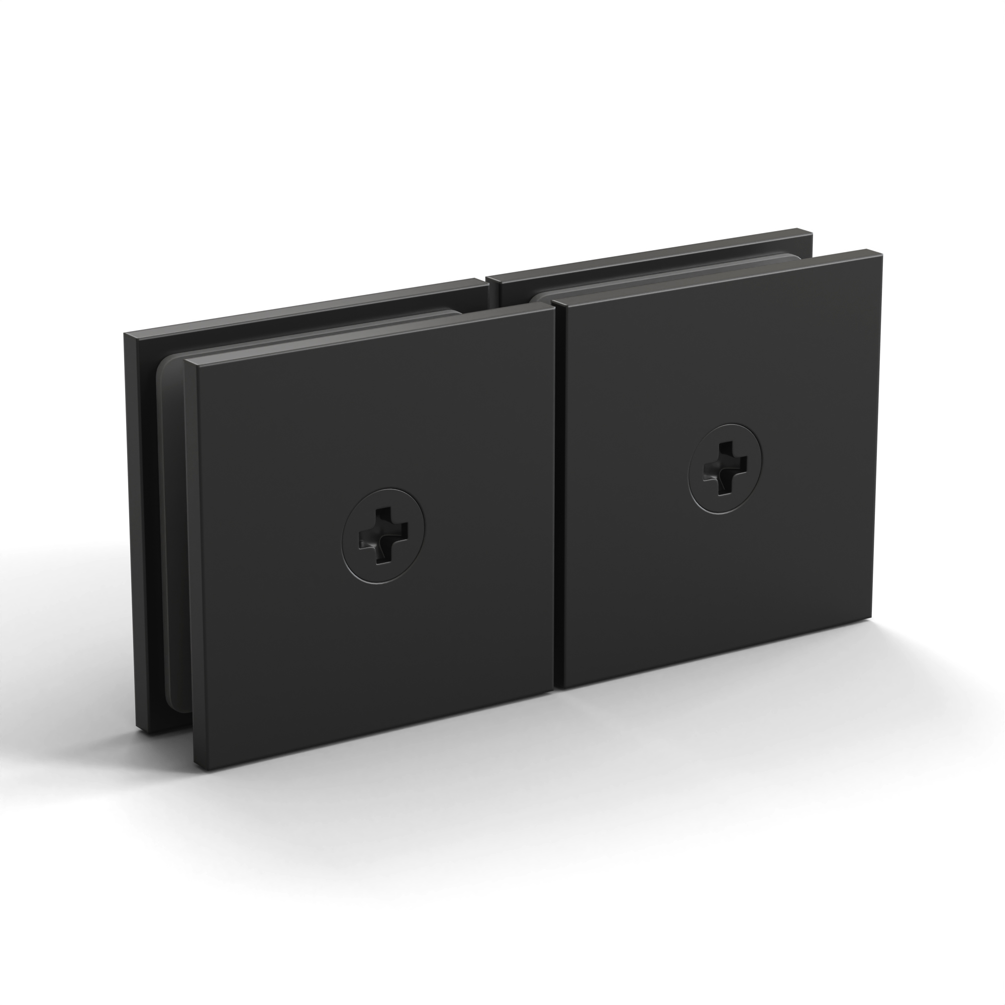 180° Glass-to-Glass Movable Transom Clamp - Square